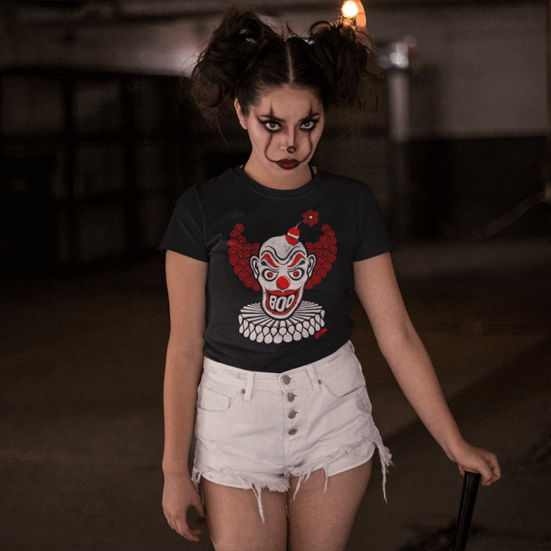 Creepy Clown "BOO" T-Shirt – Comfort Colors 1717 - Image 5