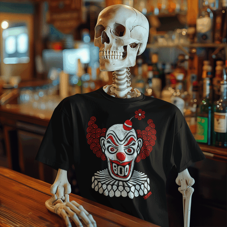 Creepy Clown "BOO" T-Shirt – Comfort Colors 1717 - Image 6