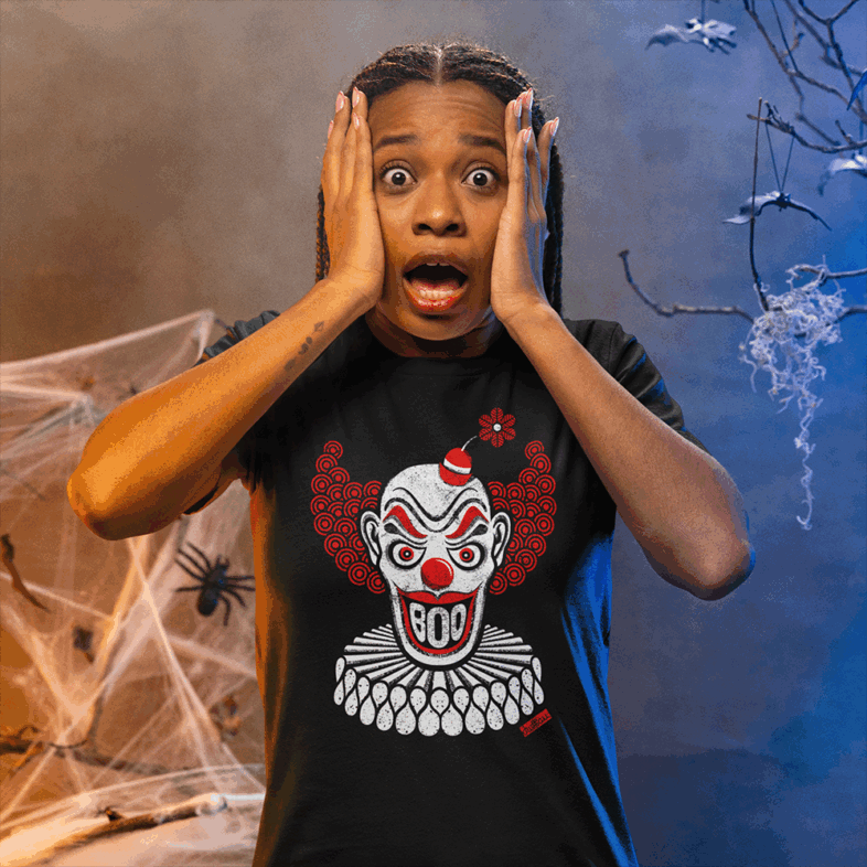 Creepy Clown "BOO" T-Shirt – Comfort Colors 1717 - Image 7