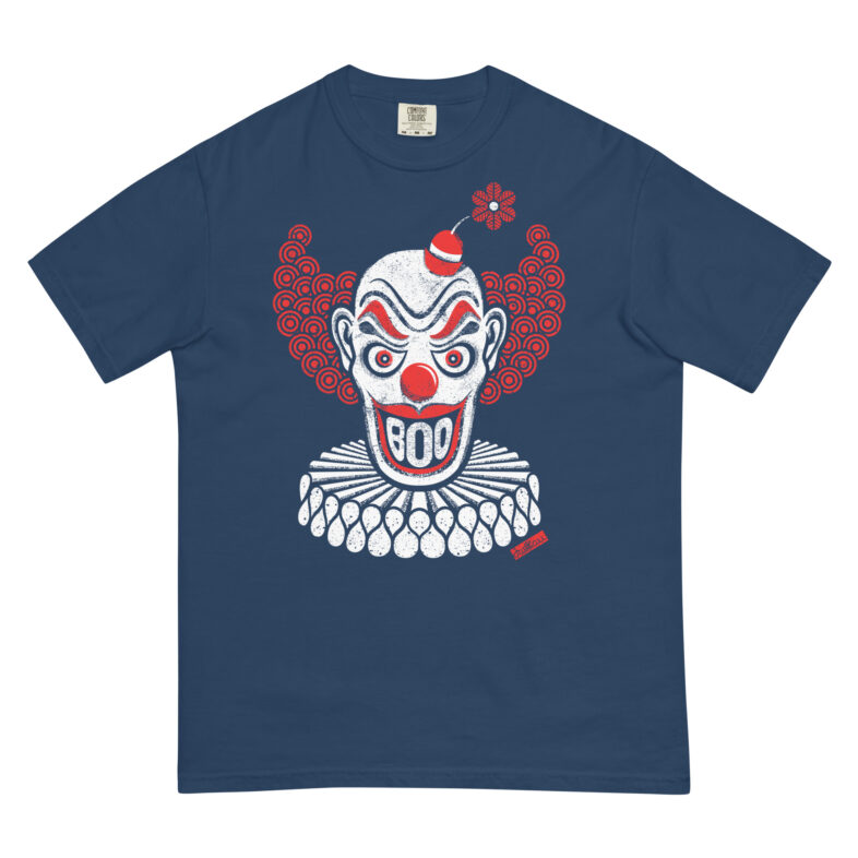 Creepy Clown "BOO" T-Shirt – Comfort Colors 1717 - Image 2